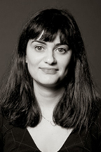 Black and white image of Dr. Tamara Bhalla